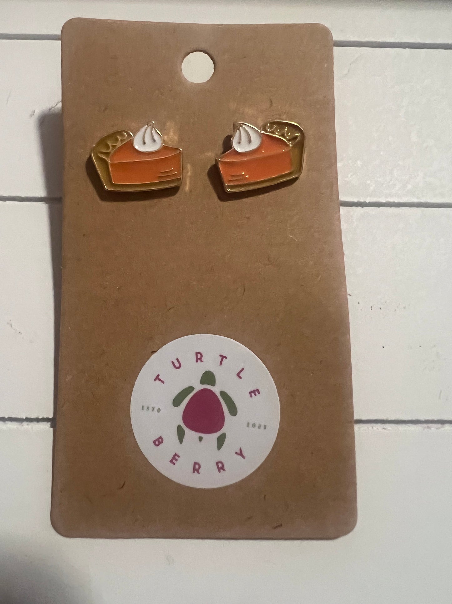 Pumpkin Pie Stud Earrings