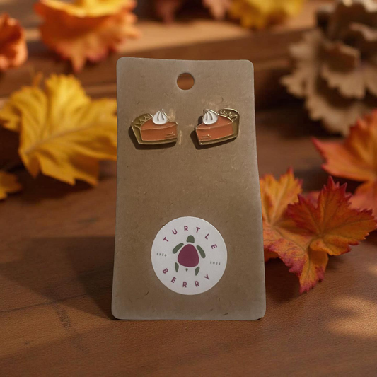Pumpkin Pie Stud Earrings