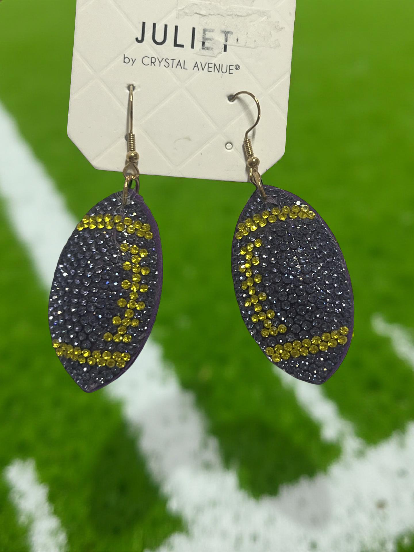 Purple & Gold Gameday Earrings