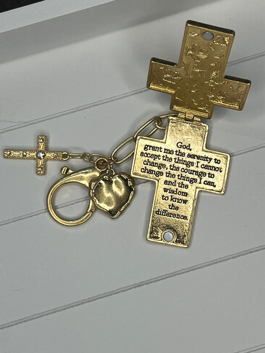 Cross Bag Charm
