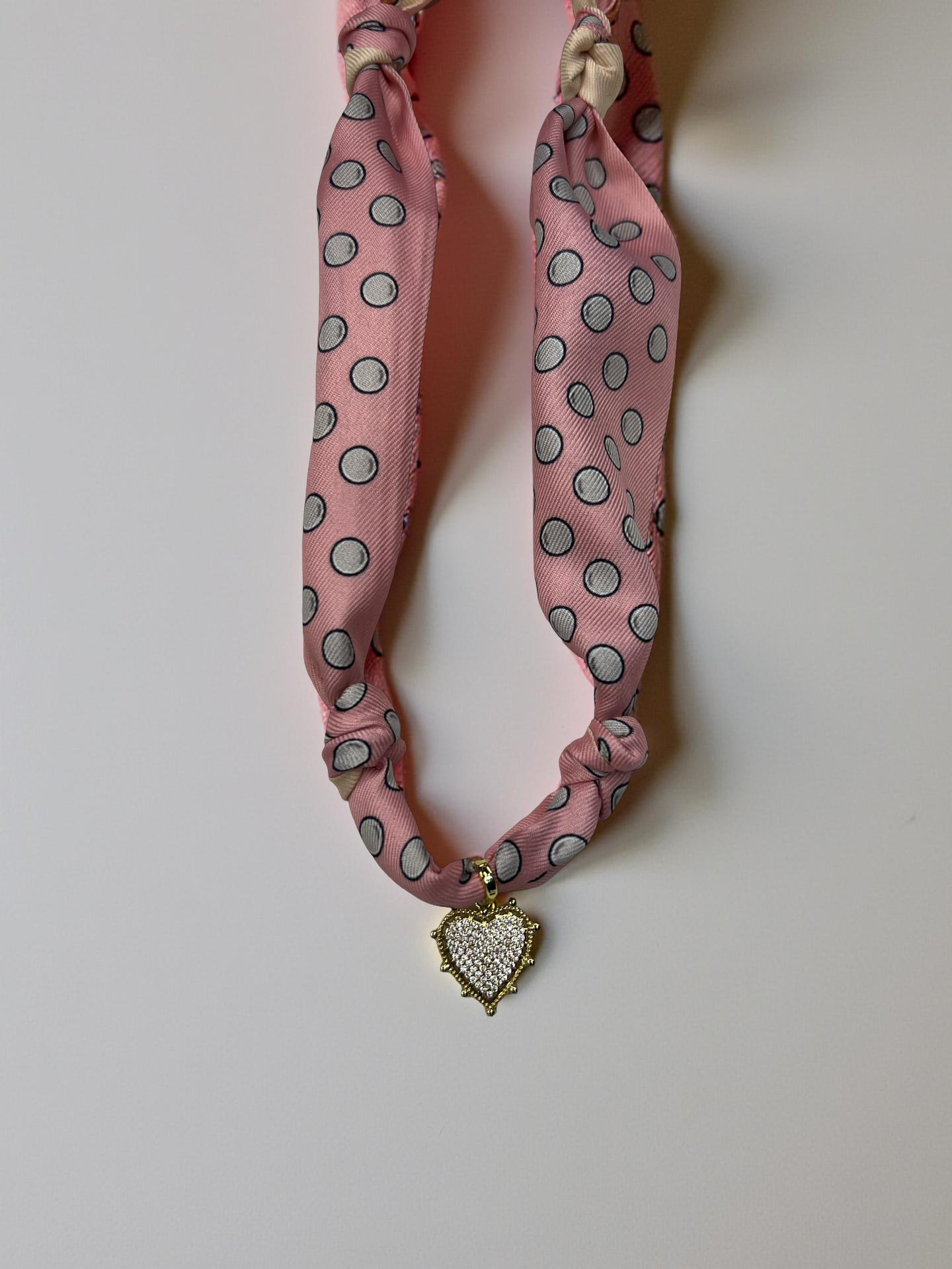 Pink Polka Dot Heart
