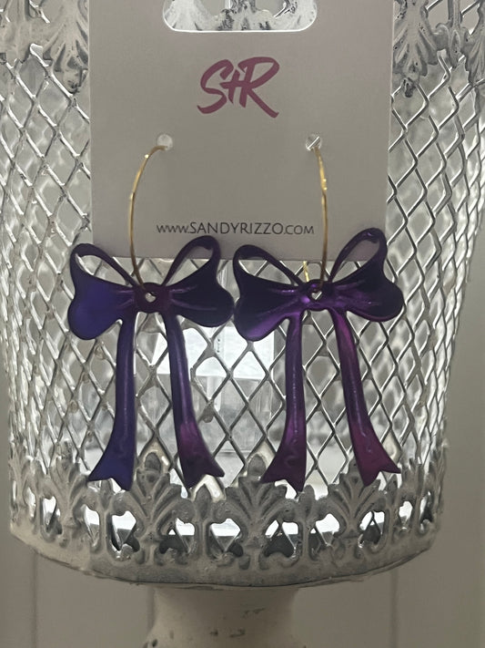 Purple Mirror Bow Hoop